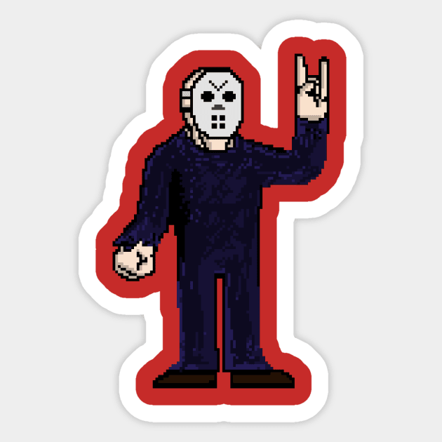 Jason Voorhees Sticker by Logan Levels Up